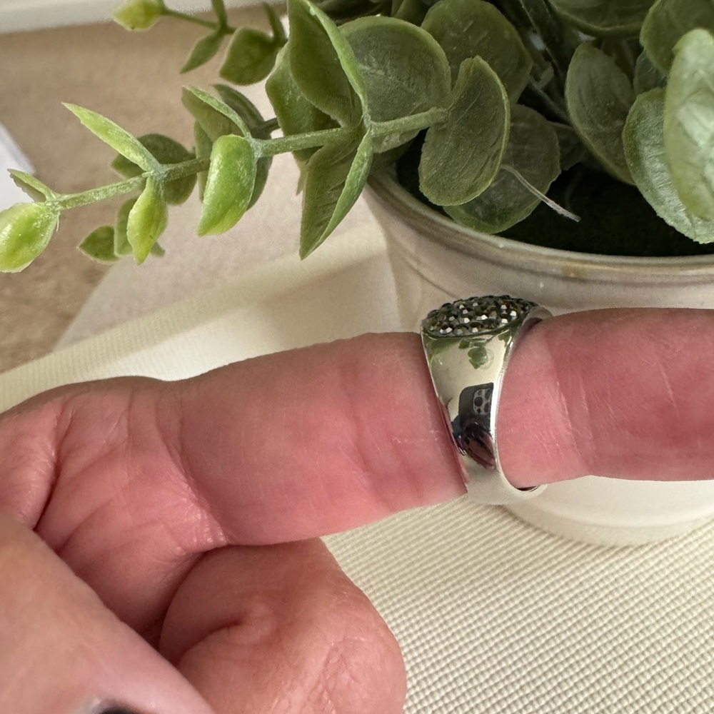 SS Silver Rhinestone Ring - Picture 3 of 3
